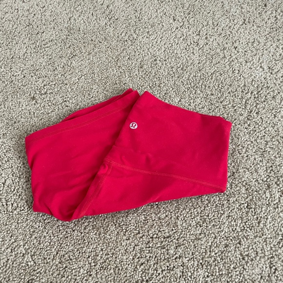 lululemon athletica Pants - Lululemon Align Short Size 8 Red